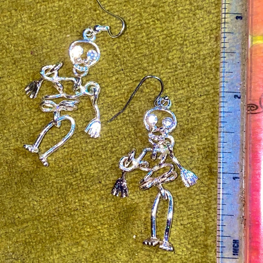 Skeleton earrings